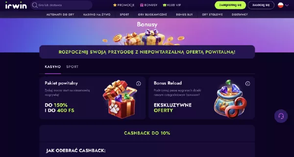 Irwin Bonuses